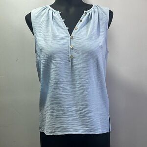 Michael Kors Sky Blue Sleeveless Blouse
